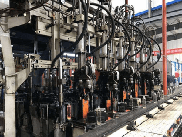 Glass bottle production line