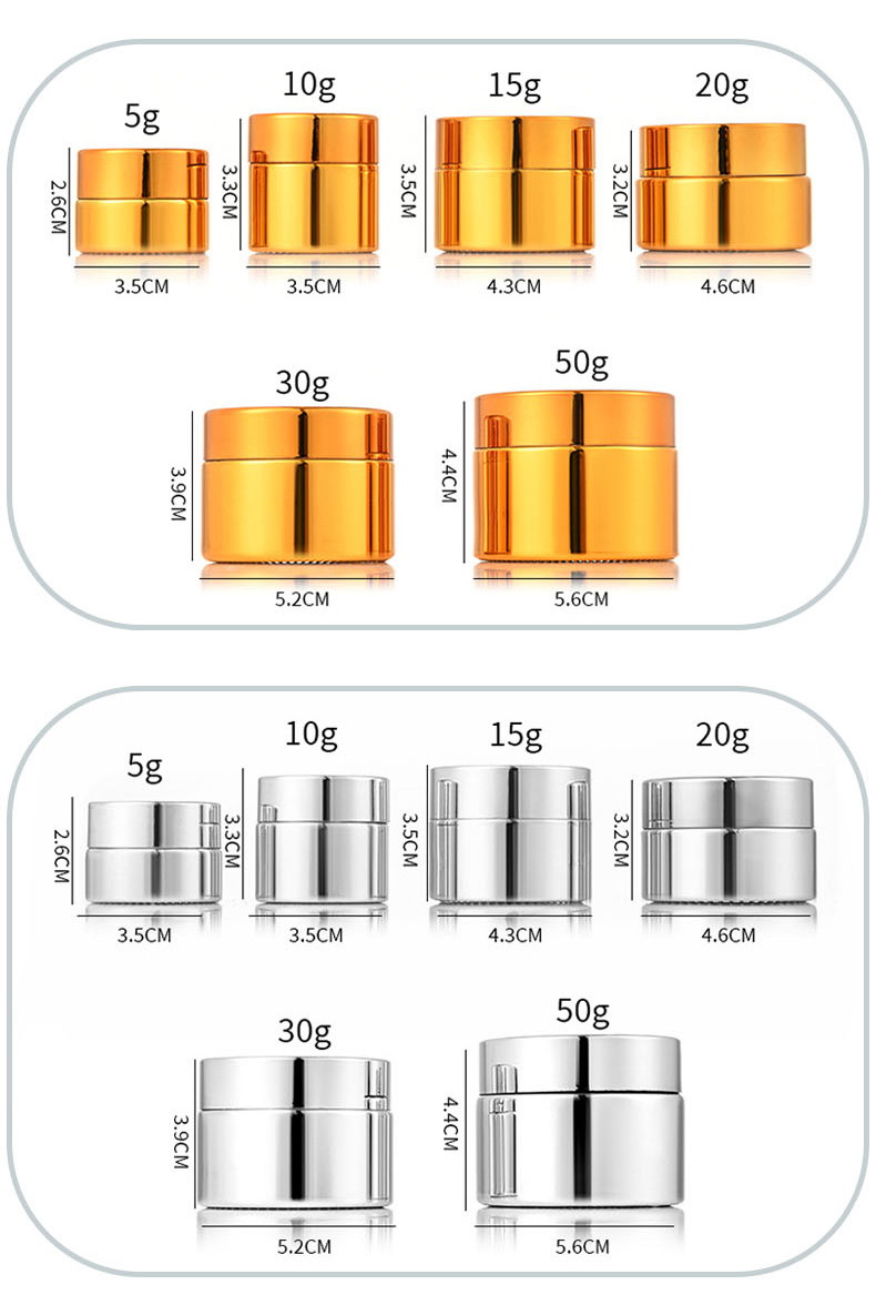 cosmetic jar product size