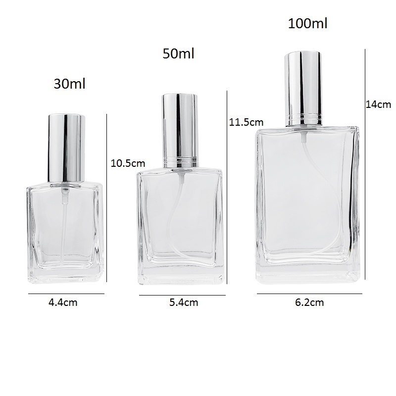 Glass perfume bottle size