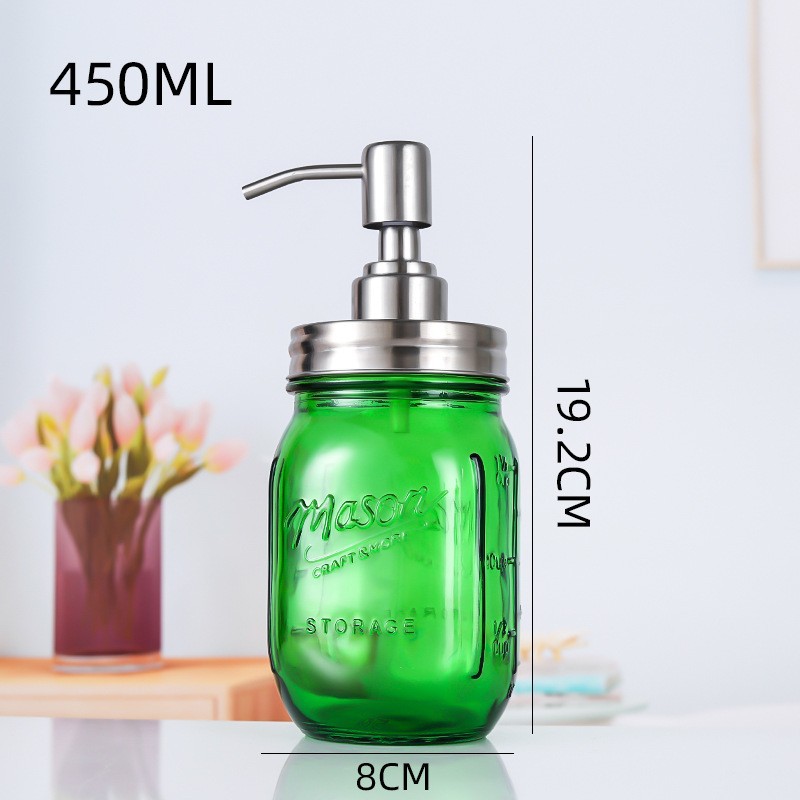 Fancy Glass Soap Dispenser Lotion Bottle