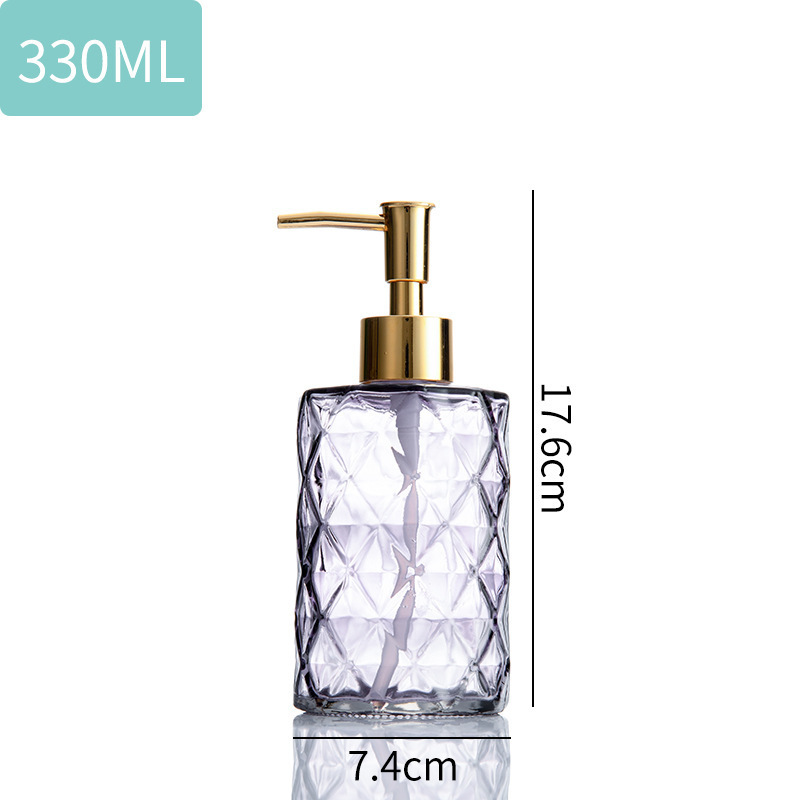 glass soap dispenser bottle