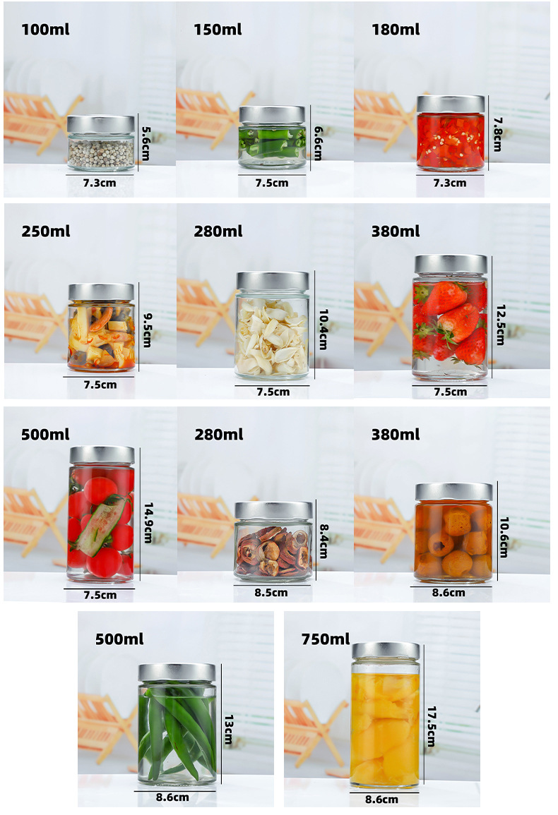 glass jar size